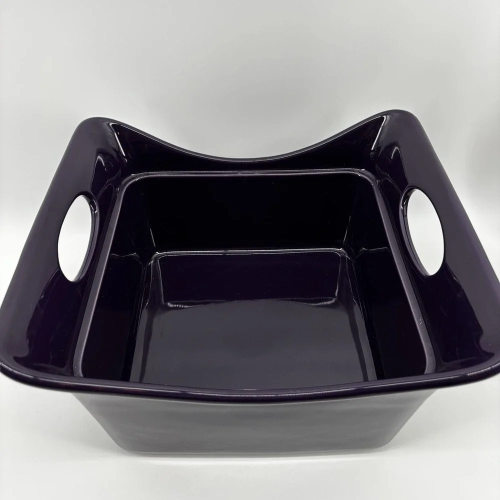 Rachael Ray Purple 3.5 QT Quart Square Casserole Baking Dish With Lid